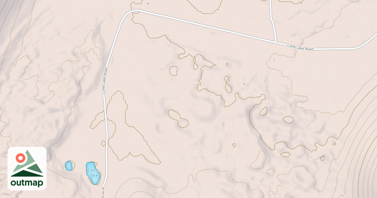 Map of CONE LAKE