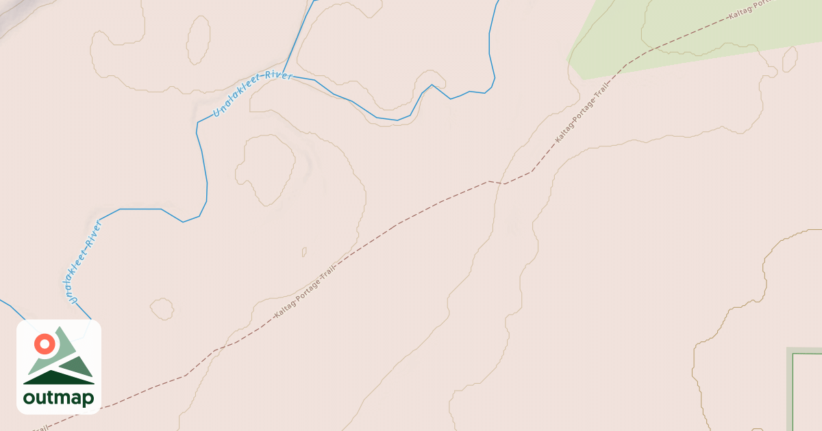Map of Willow to Nome Winter Trail