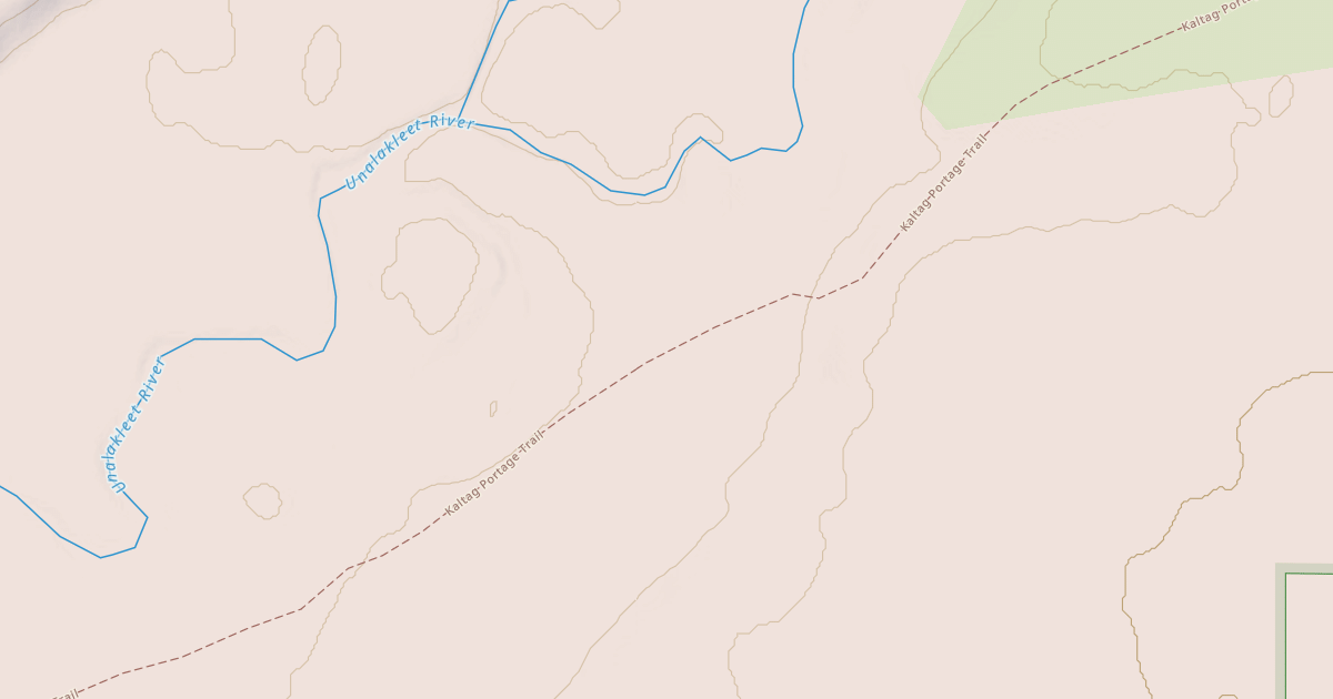 Map preview of Willow to Nome Winter Trail