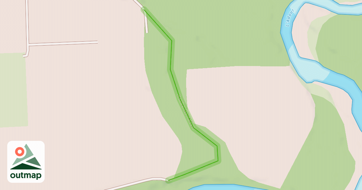 Map of Sentier de l'Adour