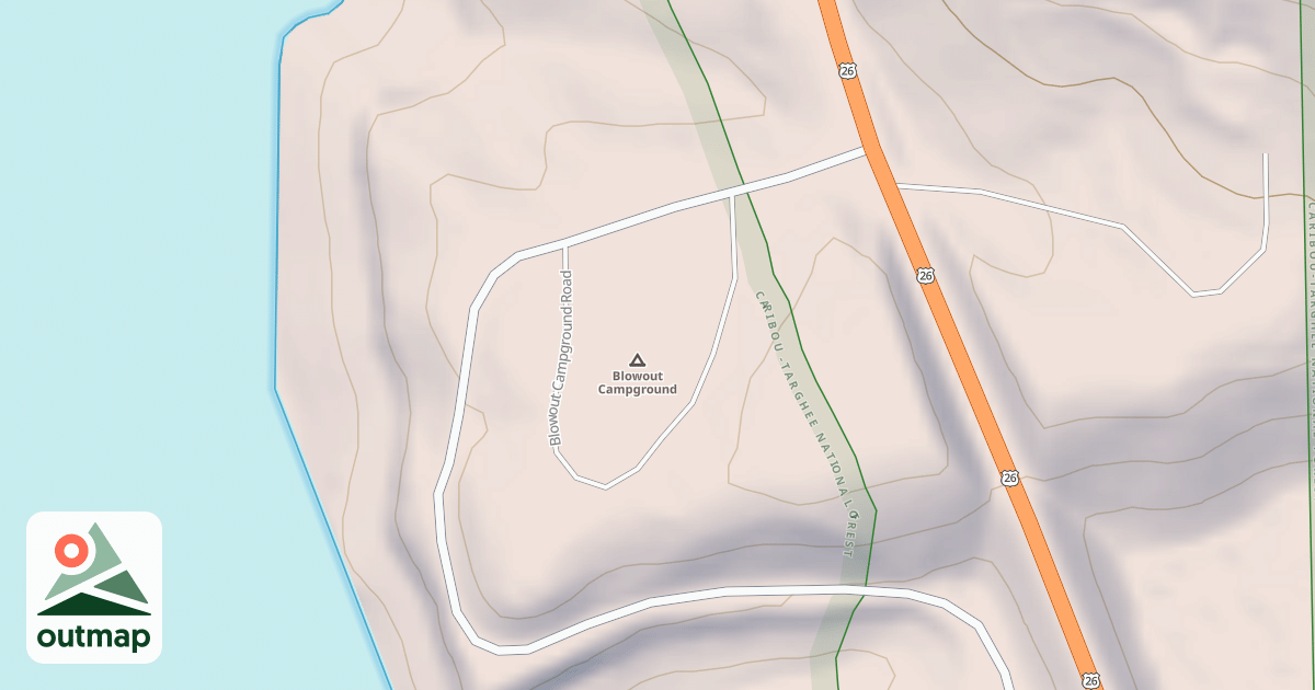 Map of BLOWOUT CAMPGROUND