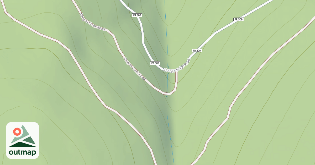 Map of CANYON CREEK