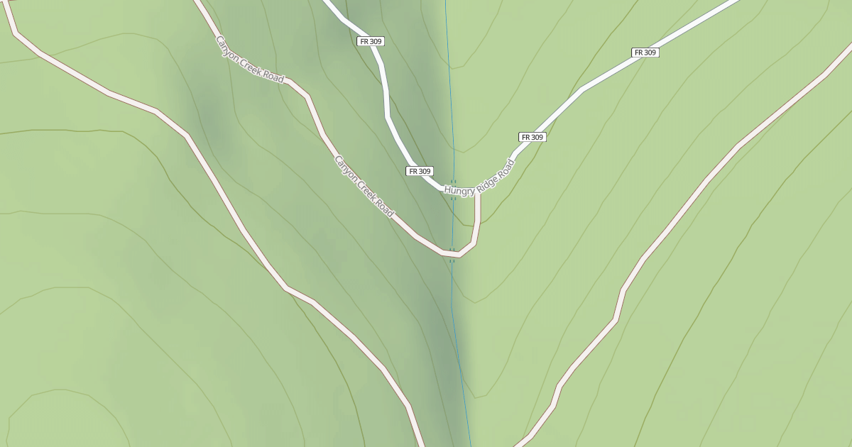 Map preview of CANYON CREEK