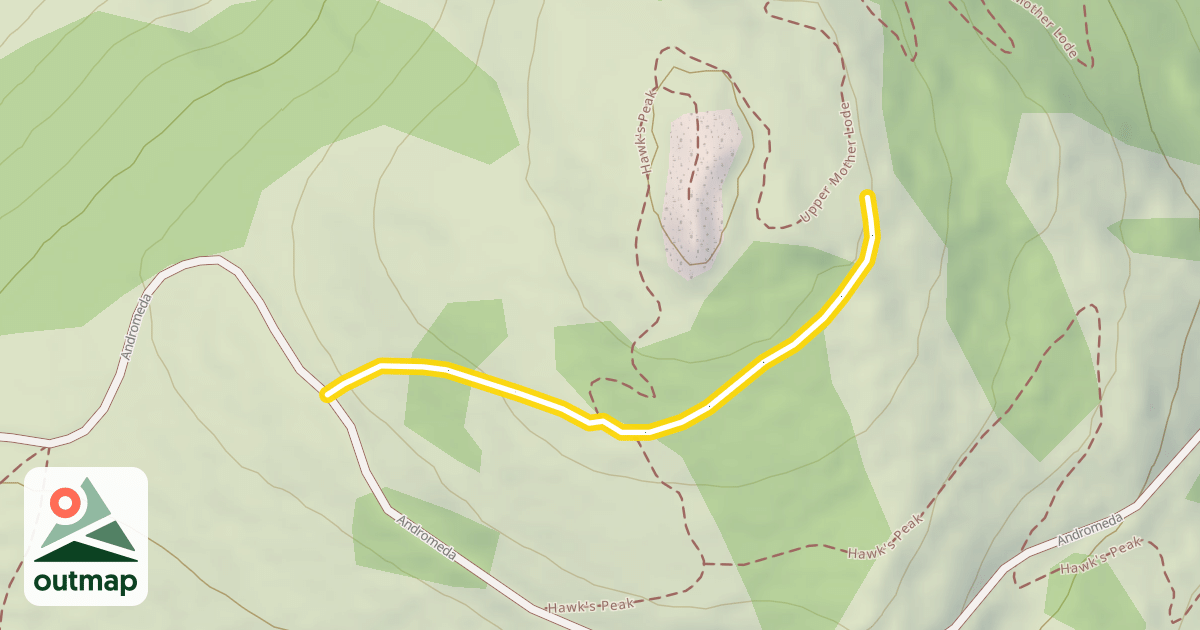 Map of Hawk's Peak