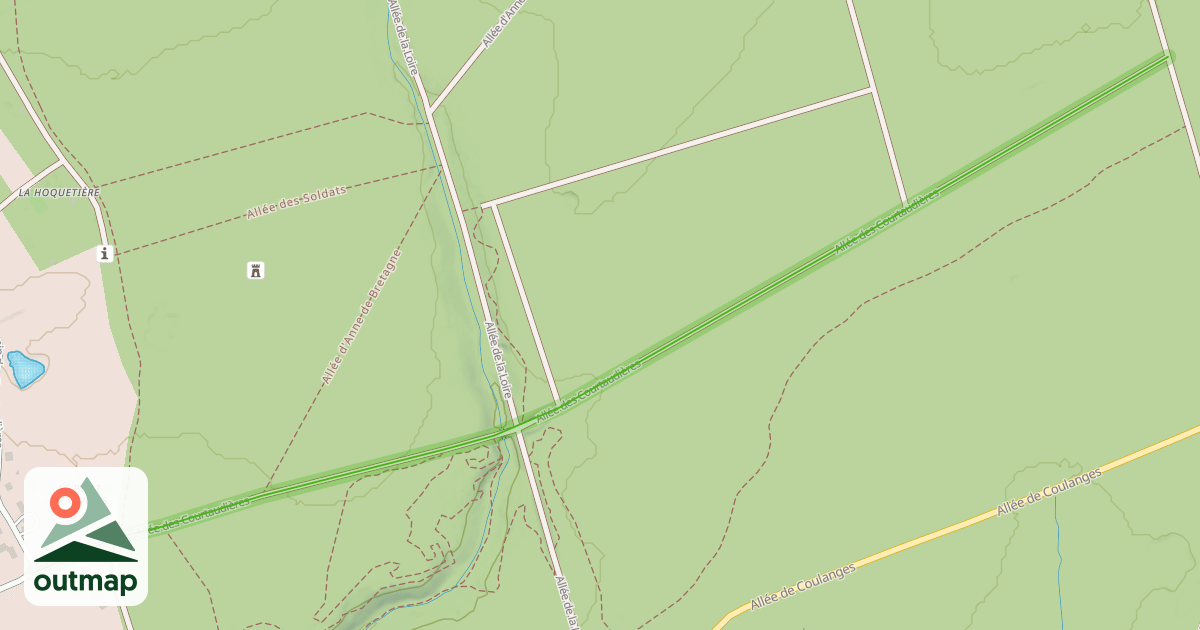 Map of Allée des Courtaudières