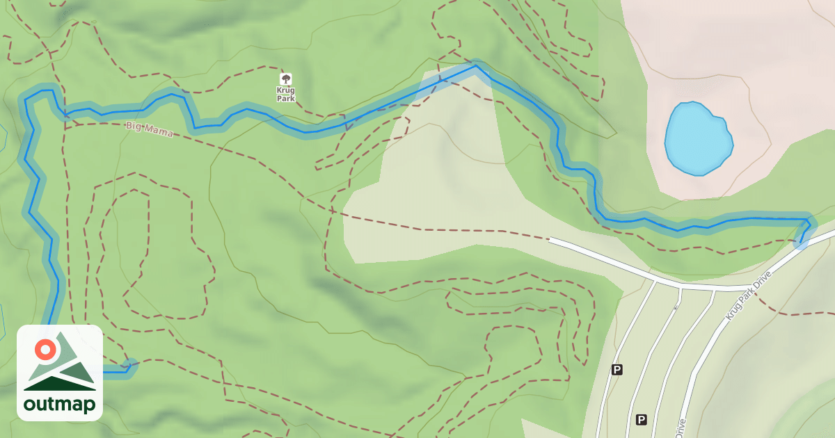 Map of Krug Park Trail