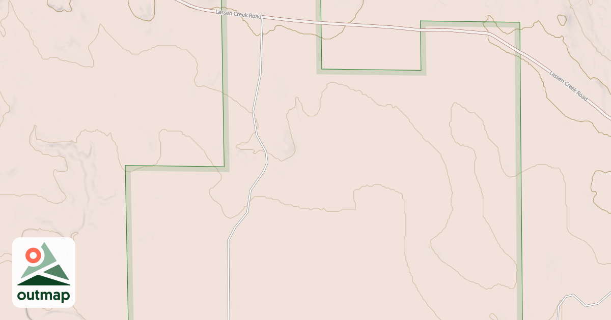 Map of LASSEN CREEK