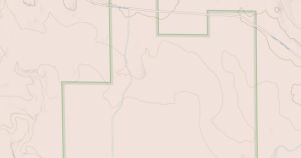 Map preview of LASSEN CREEK