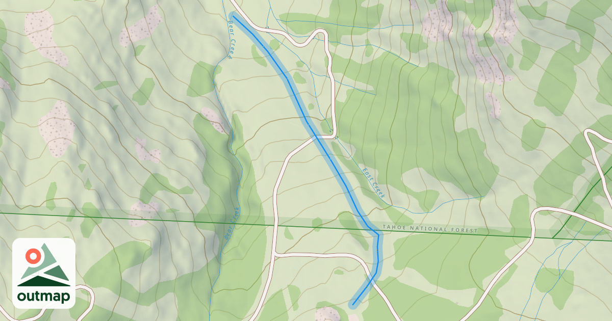 Map of East Creek