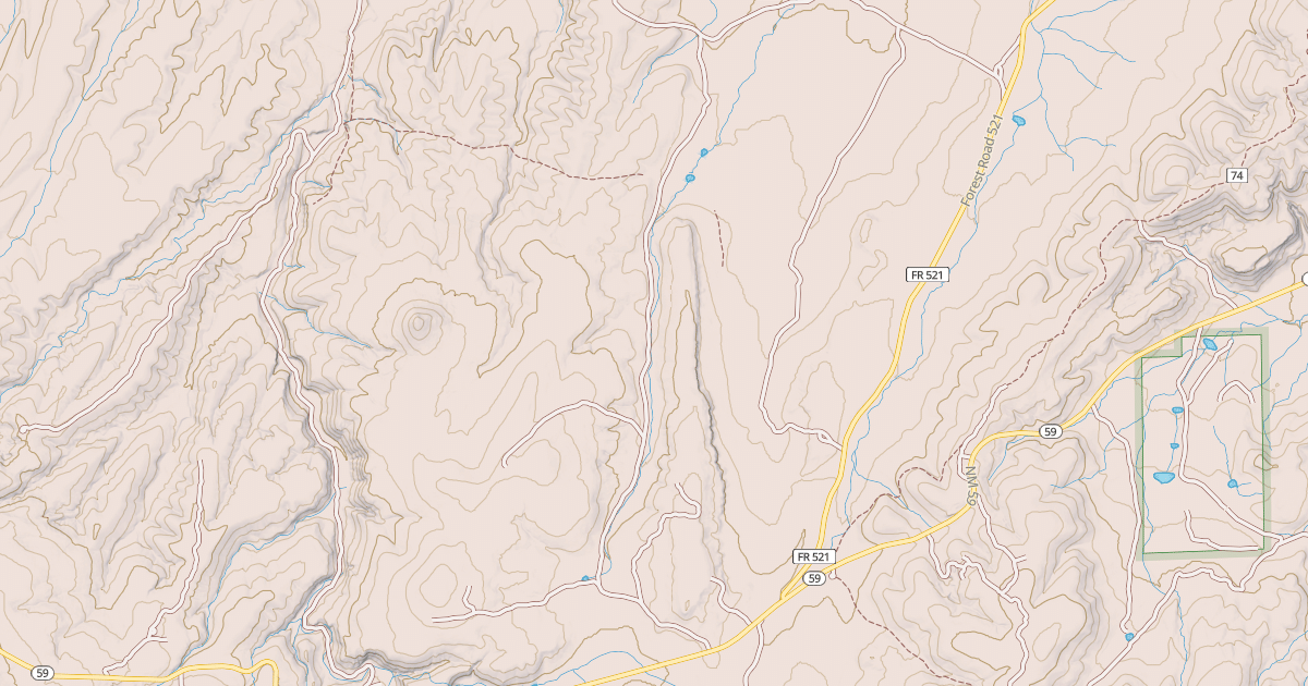 Map preview of COLD SPRINGS CANYON