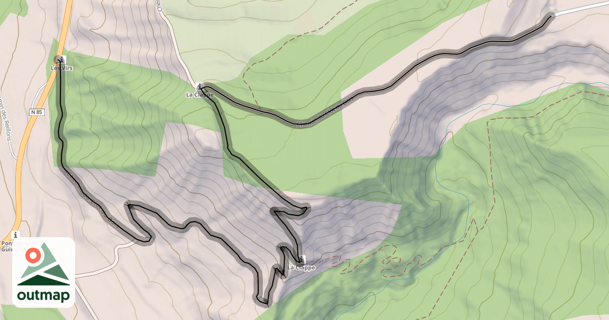 Map of Chemin du Clot du Bois