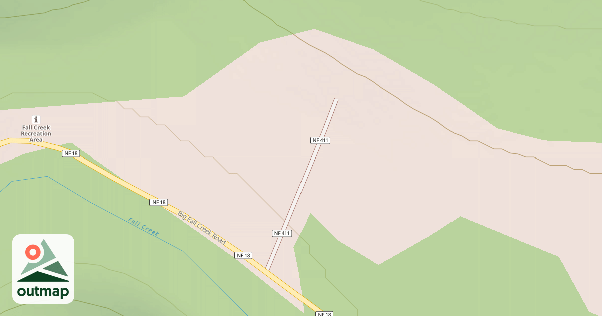 Map of FALL CREEK WORK CENTER