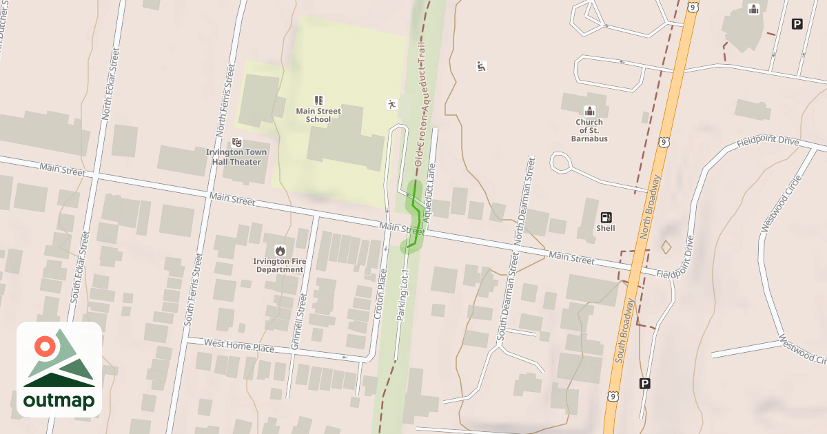Map of Old Croton Aqueduct Trail
