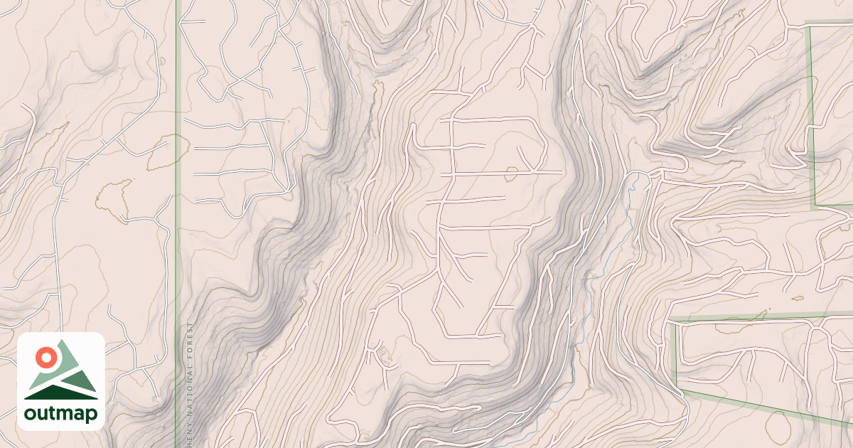 Map of NORTH WESTLINE