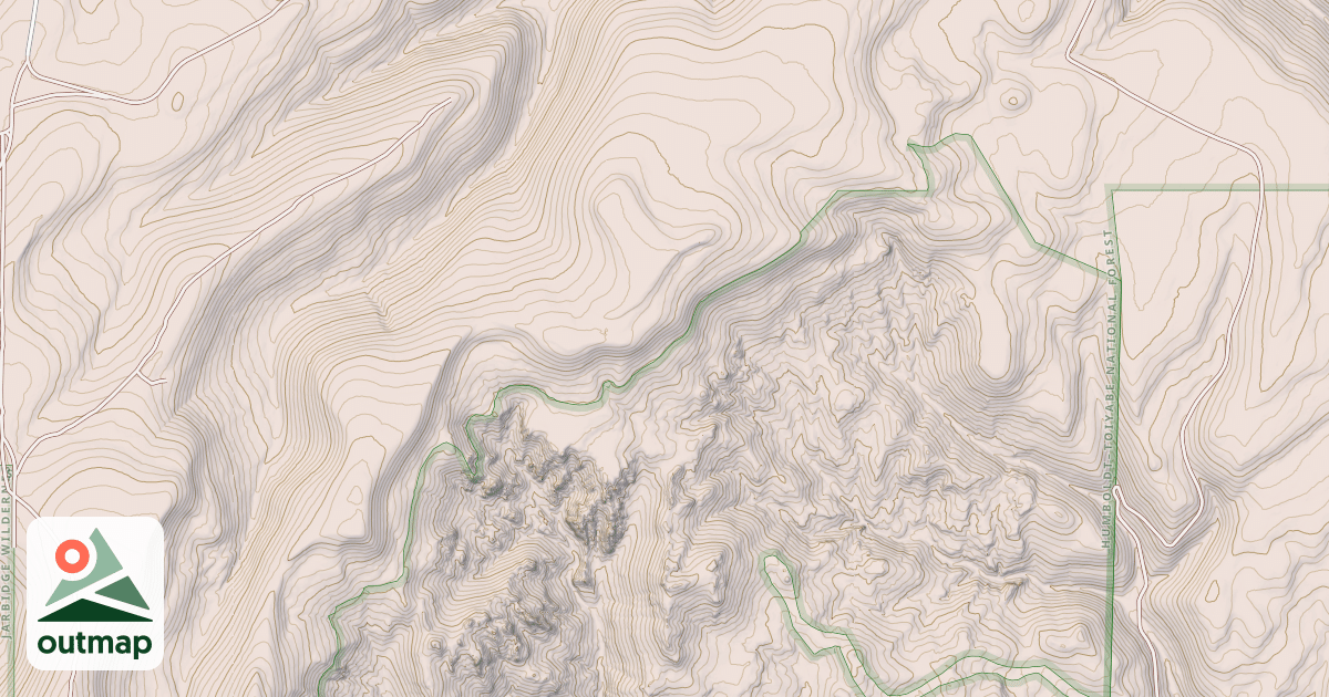 Map of CANYON CREEK POCKETS