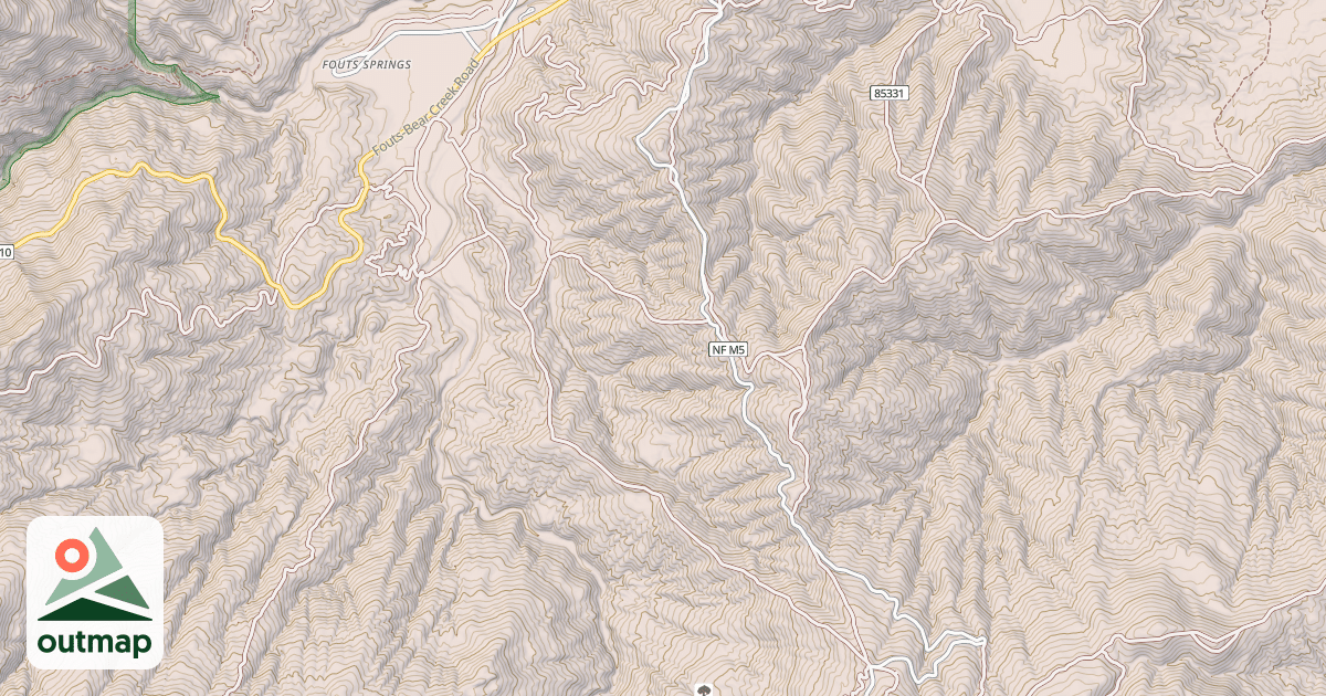 Map of MILL CREEK PARALLEL