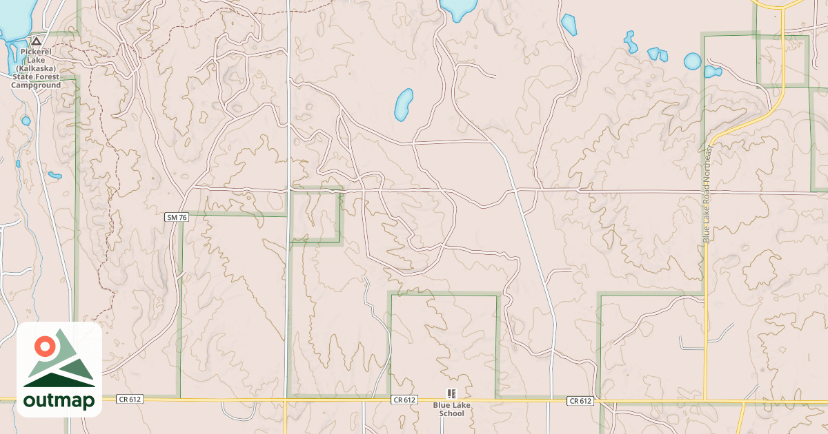 Map of Kalkaska Trail