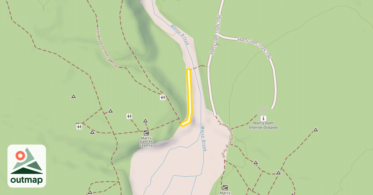 Map of Van Hoevenberg Trail