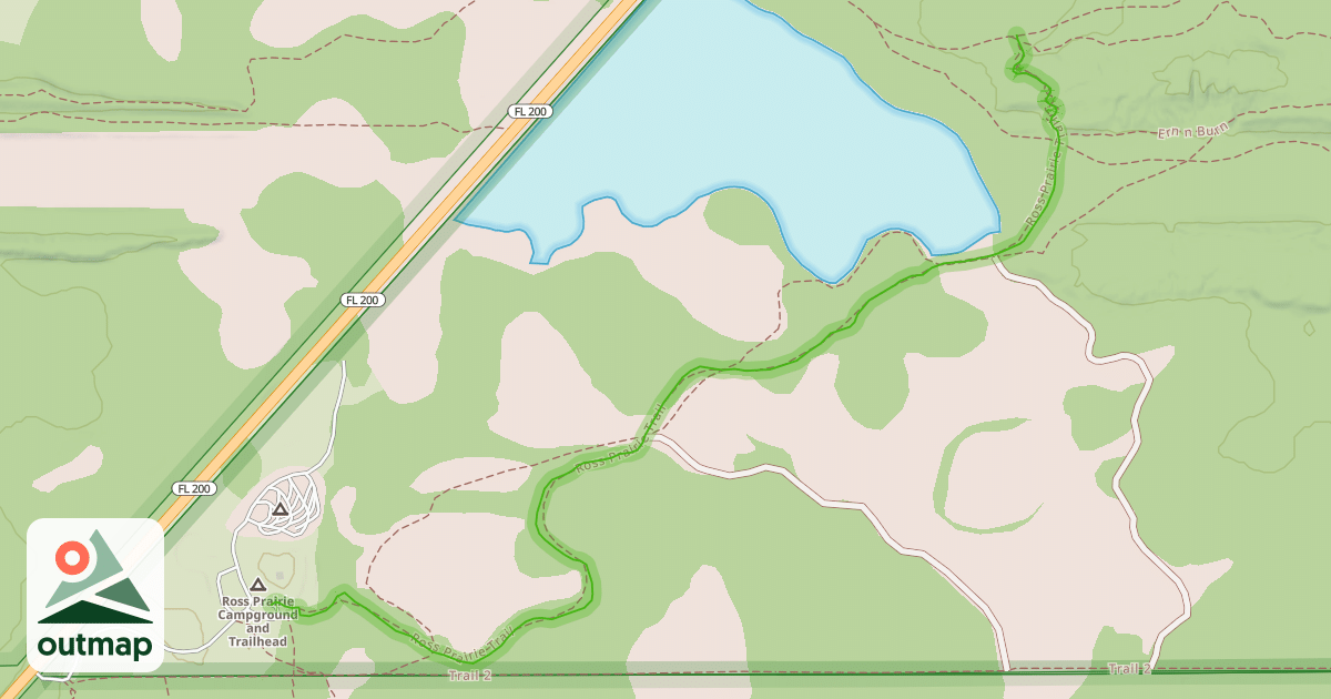 Map of Ross Prairie Trail