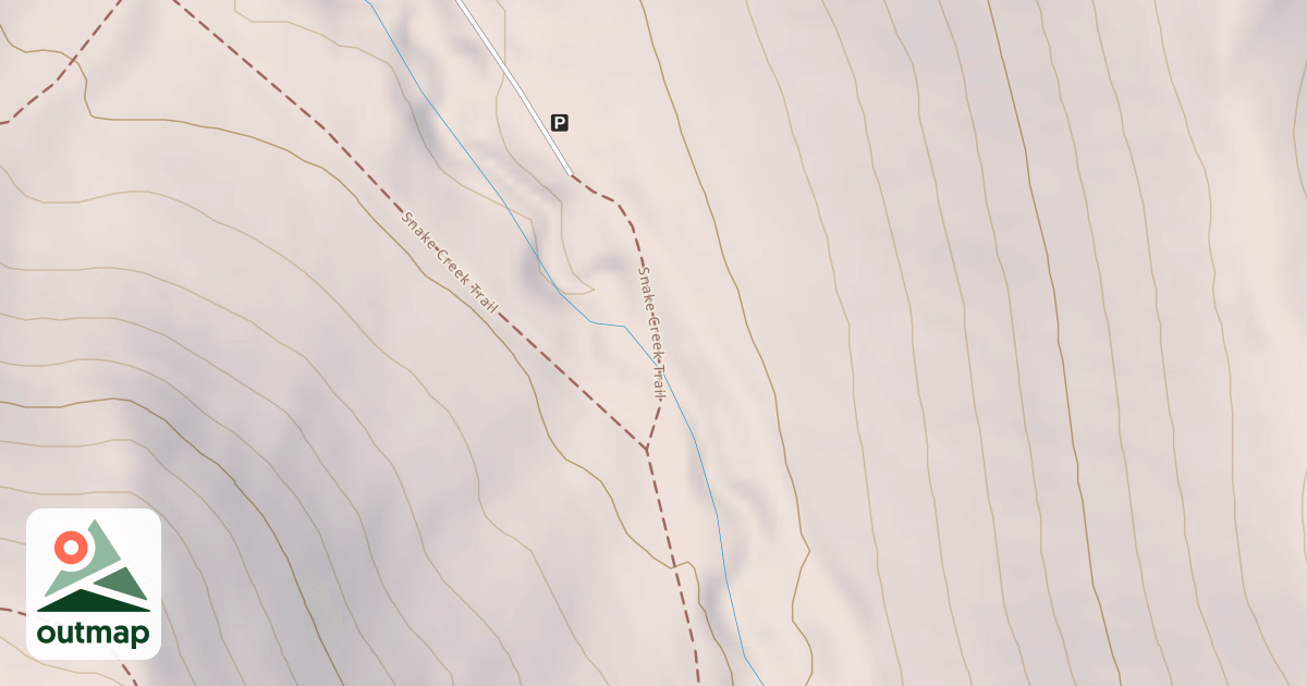 Map of Snake Creek Trail
