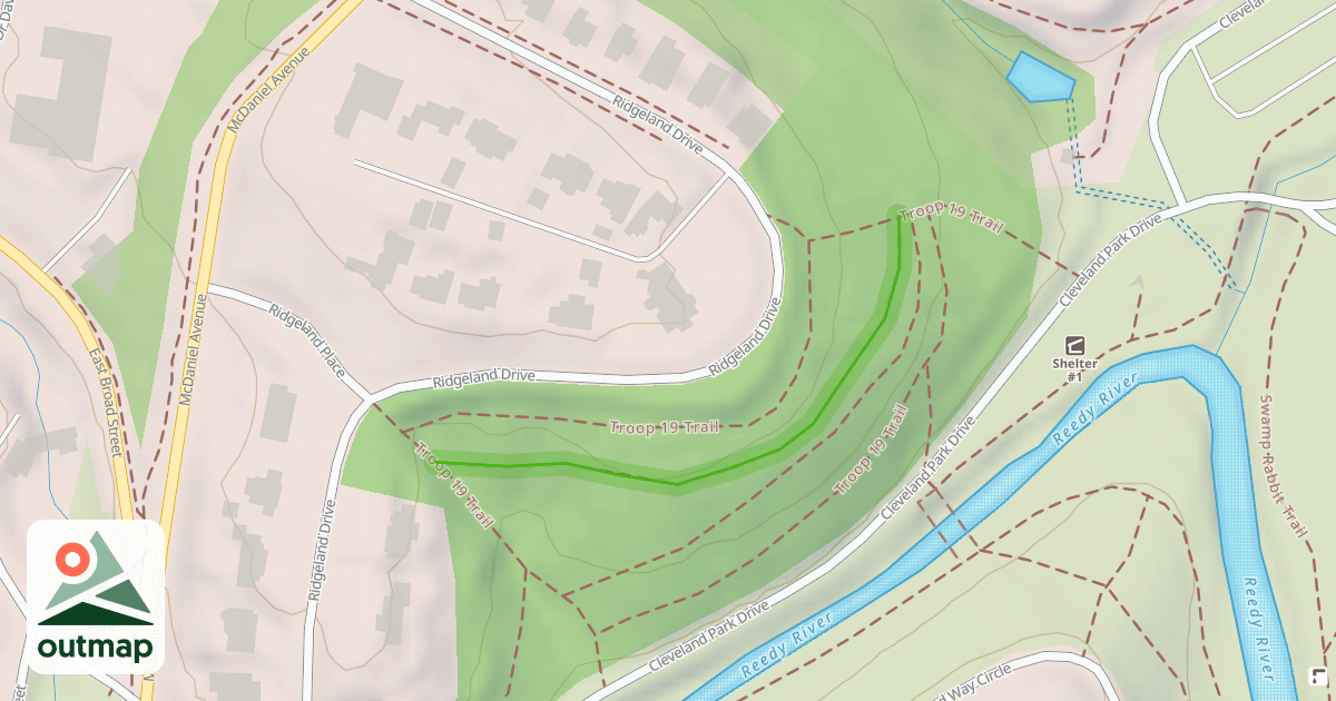 Map of Troop 19 Trail