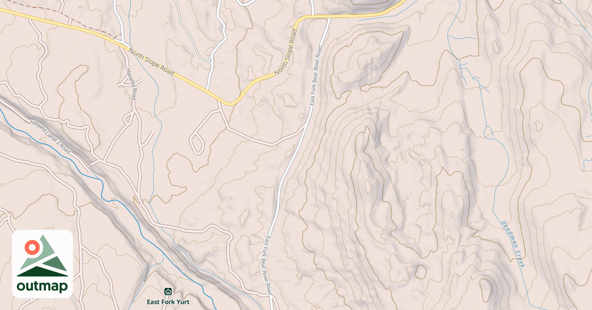 Map of East Fork Bear Snow Machine