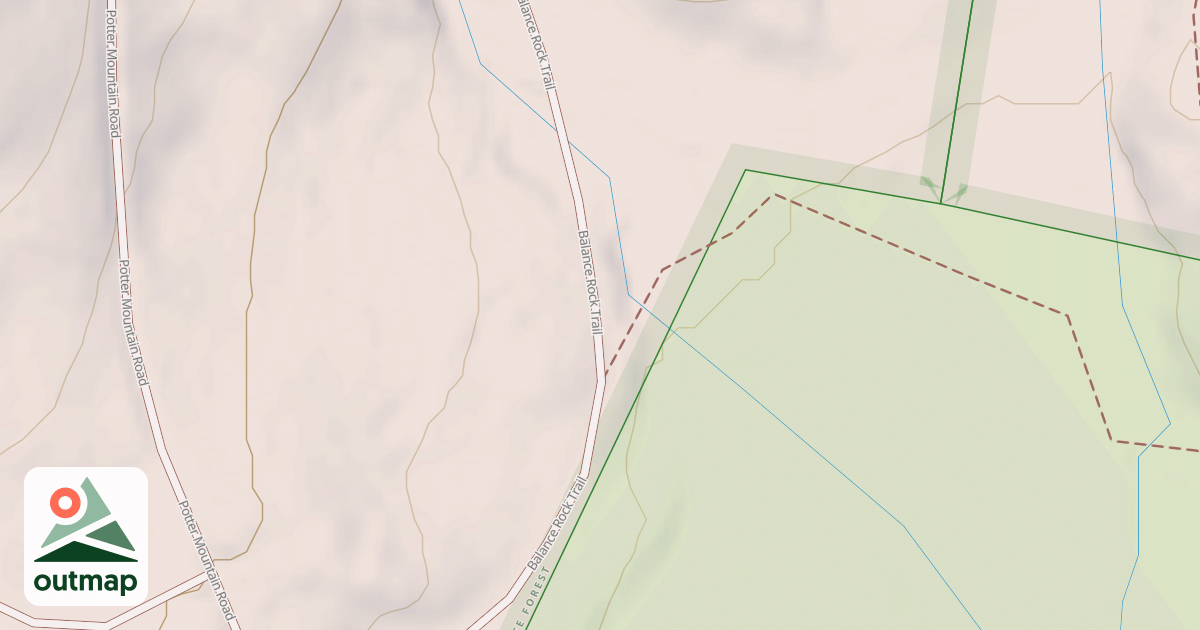 Map of Balance Rock Trail