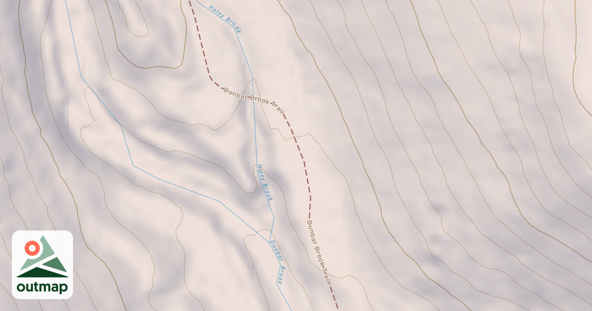 Map of Dunbar Brook Trail
