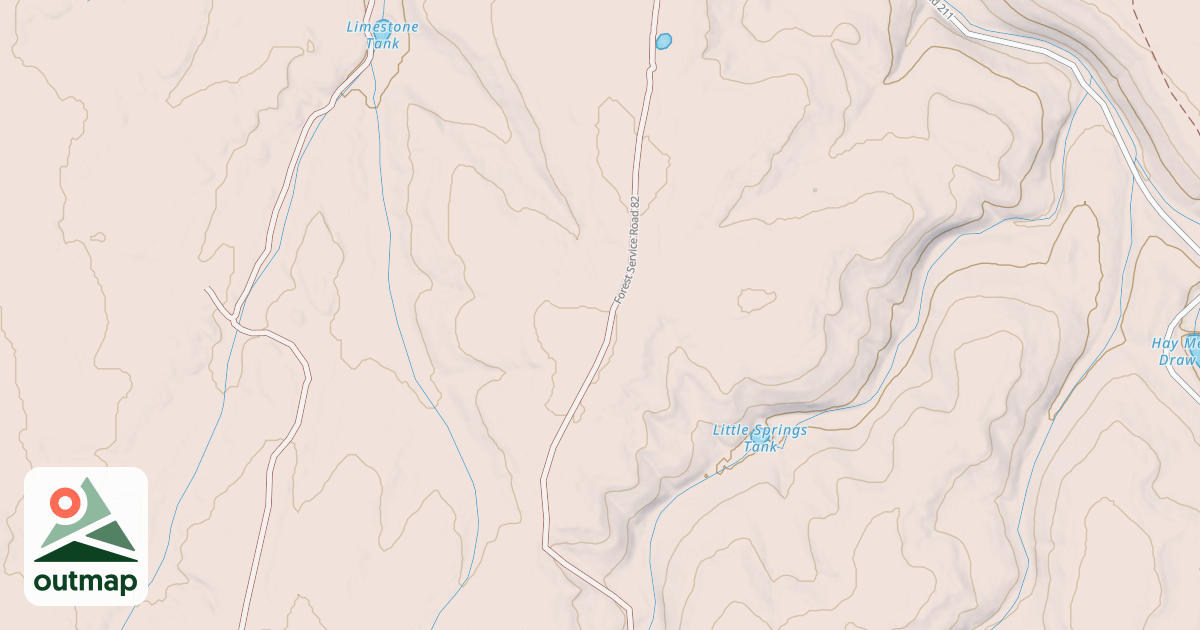 Map of ANDERSON MESA