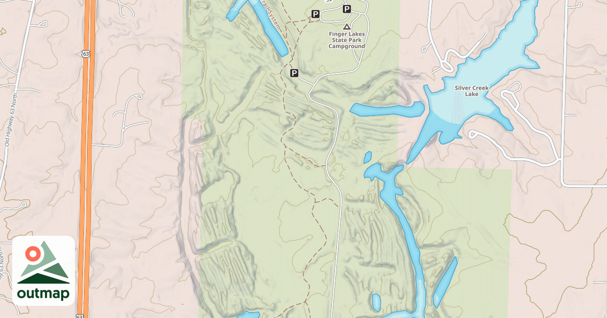 Map of Orv Trail System