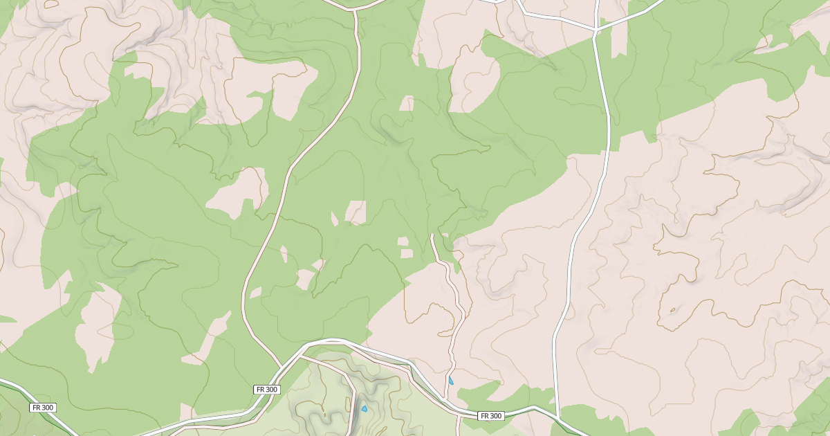 Map preview of USFS National Forest System Roads {7B7E6A9F-A0D7-4B0D-81F8-640F329863AB}