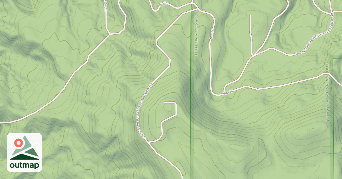 Map of SWAMP HILL SPUR