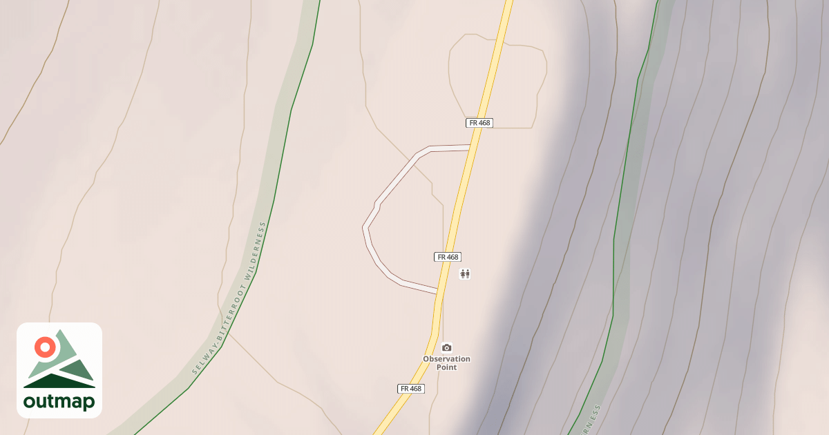 Map of (FDR) OBSERVATION POINT CAMP