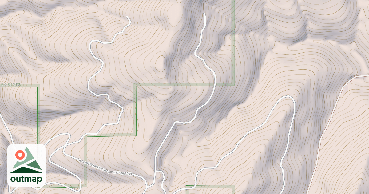 Map of USFS Motor Vehicle Use Map Trails 9834