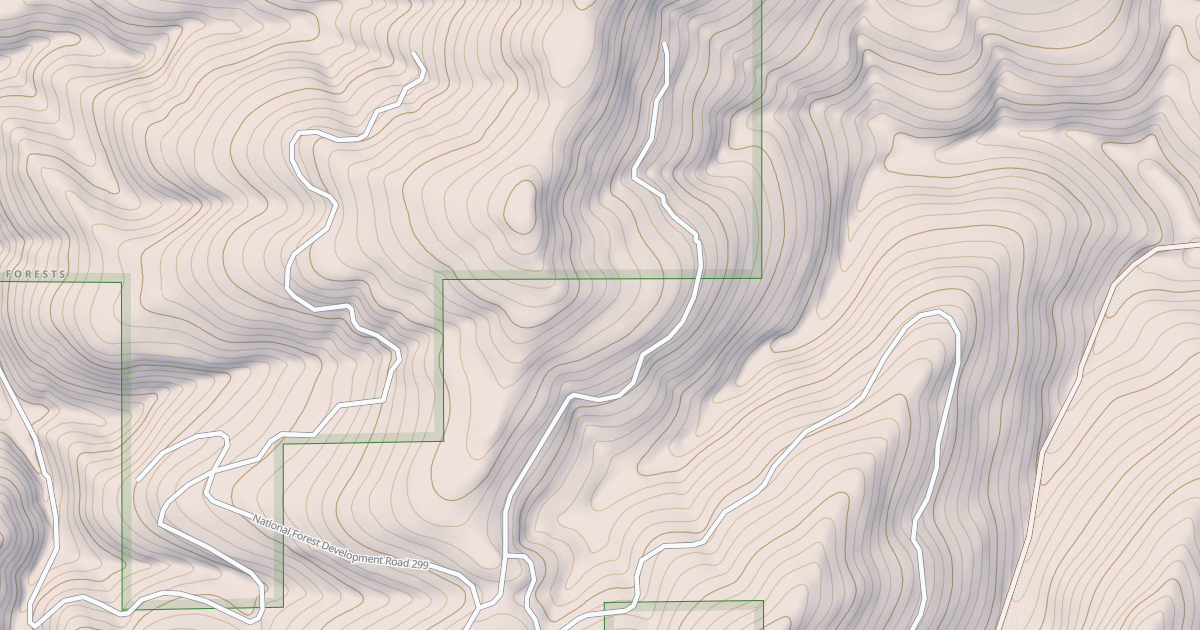 Map preview of USFS Motor Vehicle Use Map Trails 9834