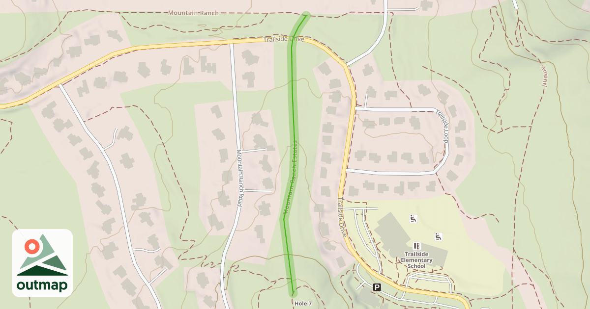 Map of Mountain Ranch Estates