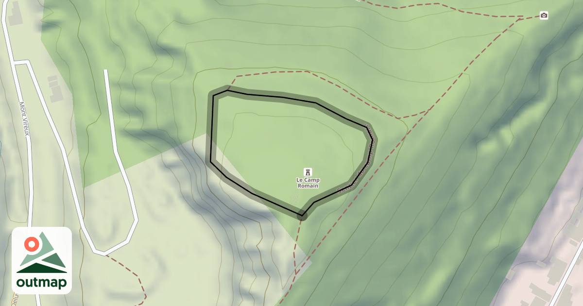 Map of Sentier du camp Romain