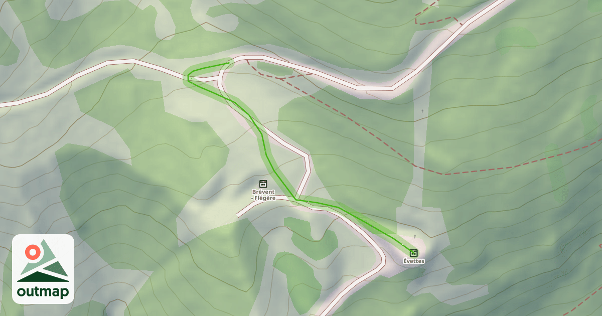 Map of Évettes