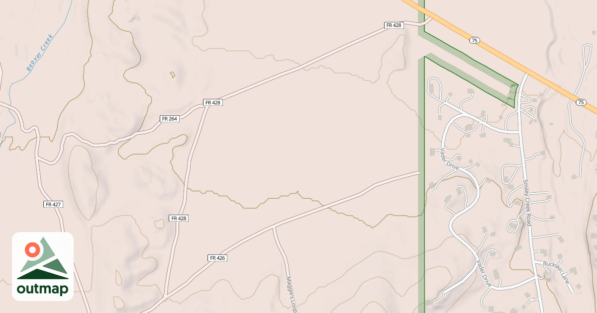 Map of LITTLE BEAVER CUT-OFF