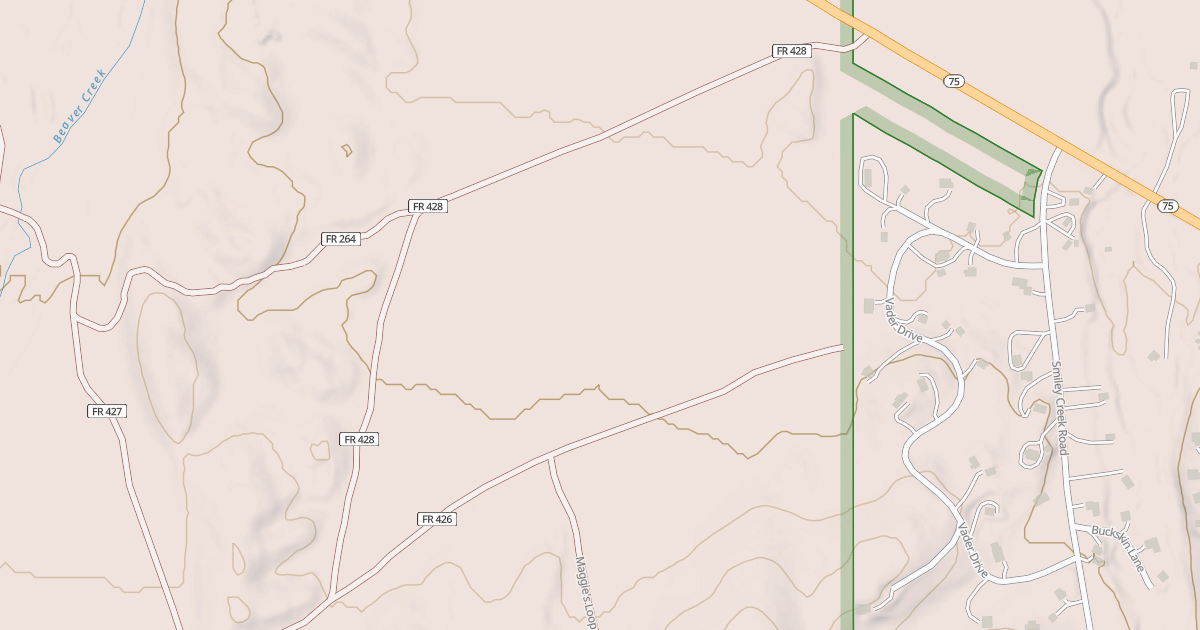 Map preview of LITTLE BEAVER CUT-OFF