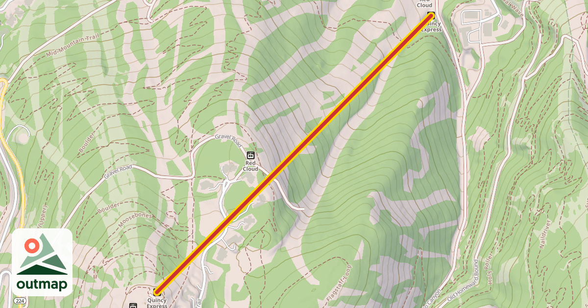 Map of Quincy Express