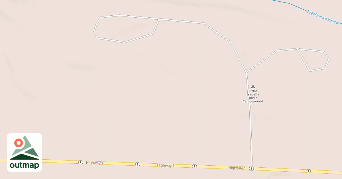 Map of LITTLE ISABELLA RIVER CG