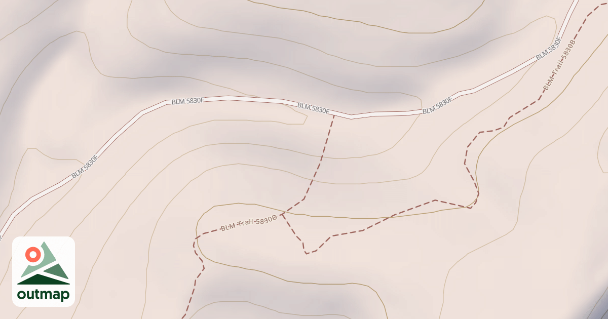 Map of BLM National GTLF Public Motorized Trails f71d5145-c1e4-4dd4-833d-5f839e93fa53