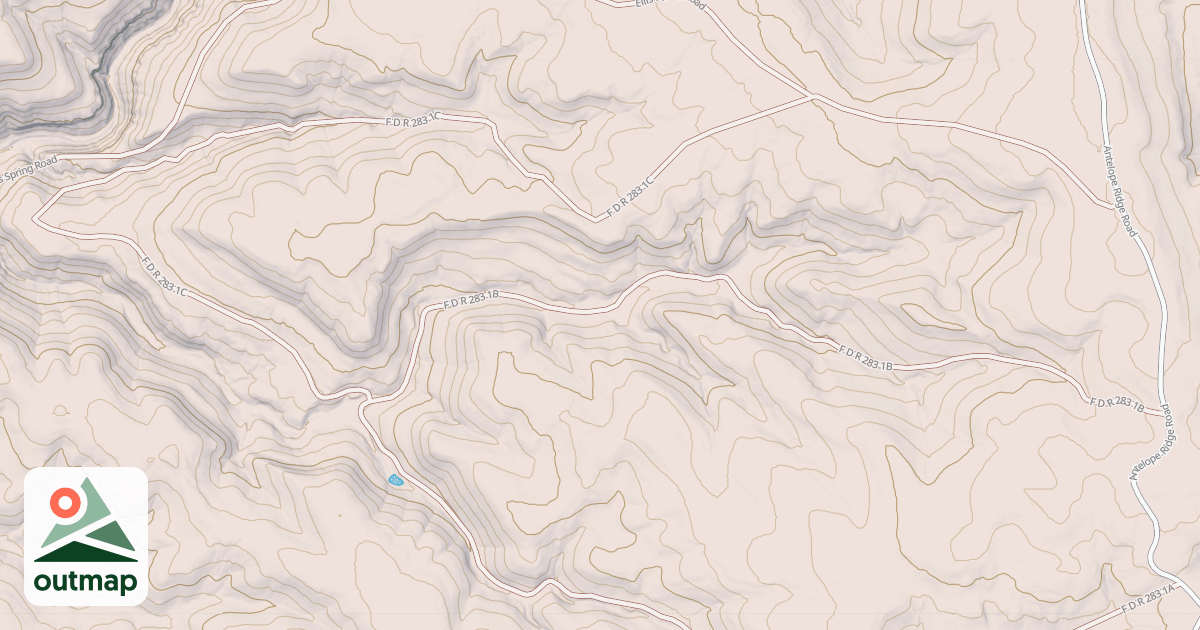 Map of ANTELOPE RIDGE BR 1B