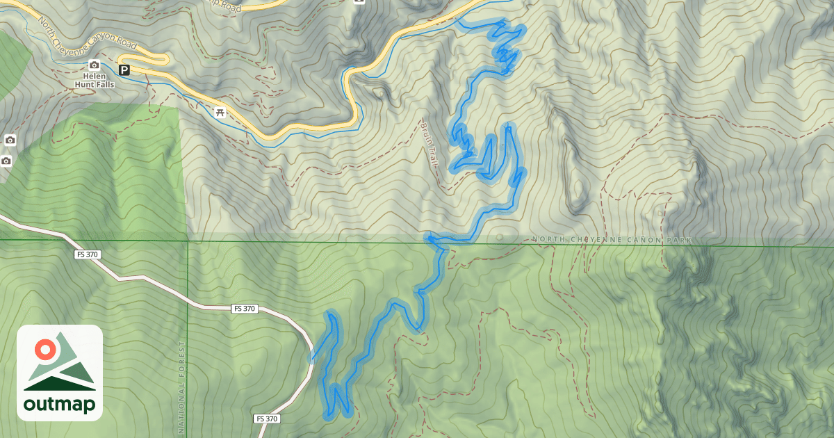 Map of Daniels Pass Trail