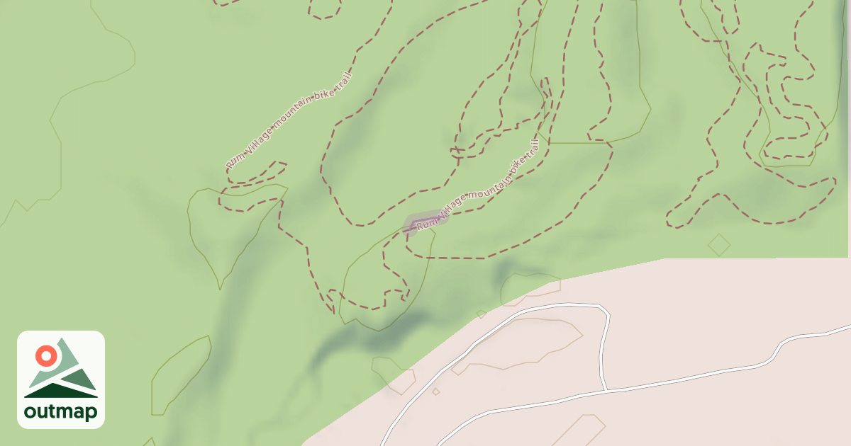 Map of Rum Village mountain bike trail