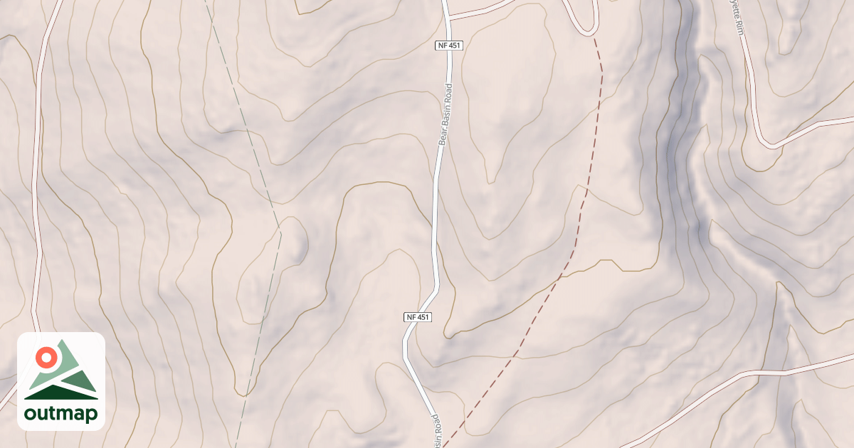 Map of BRUNDAGE MOUNTAIN