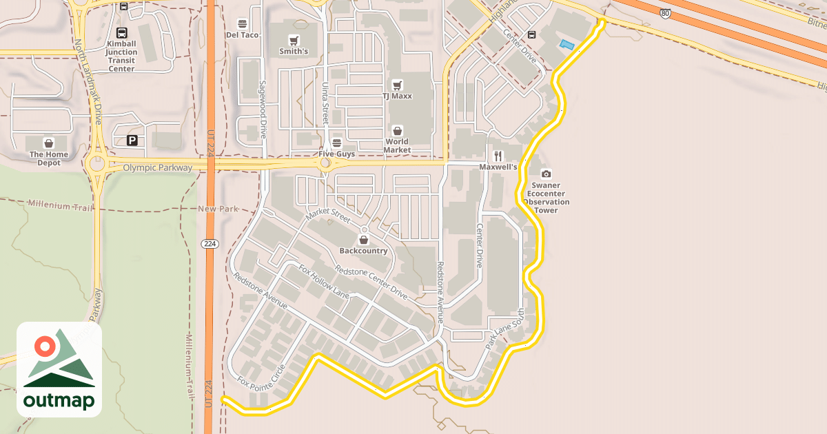 Map of 224 Connector Trail
