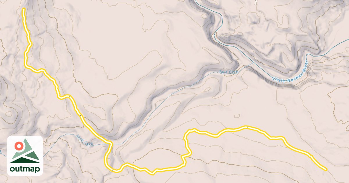 Map of Jeep Trail