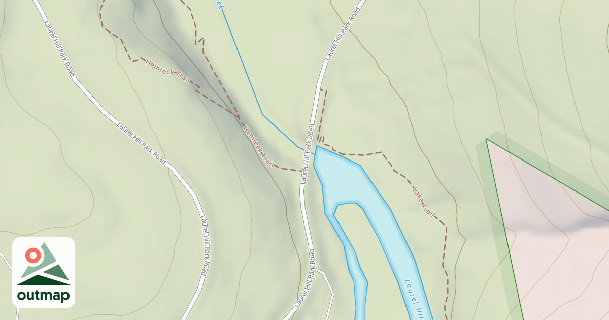 Map of Laurel Hill State Park Trails